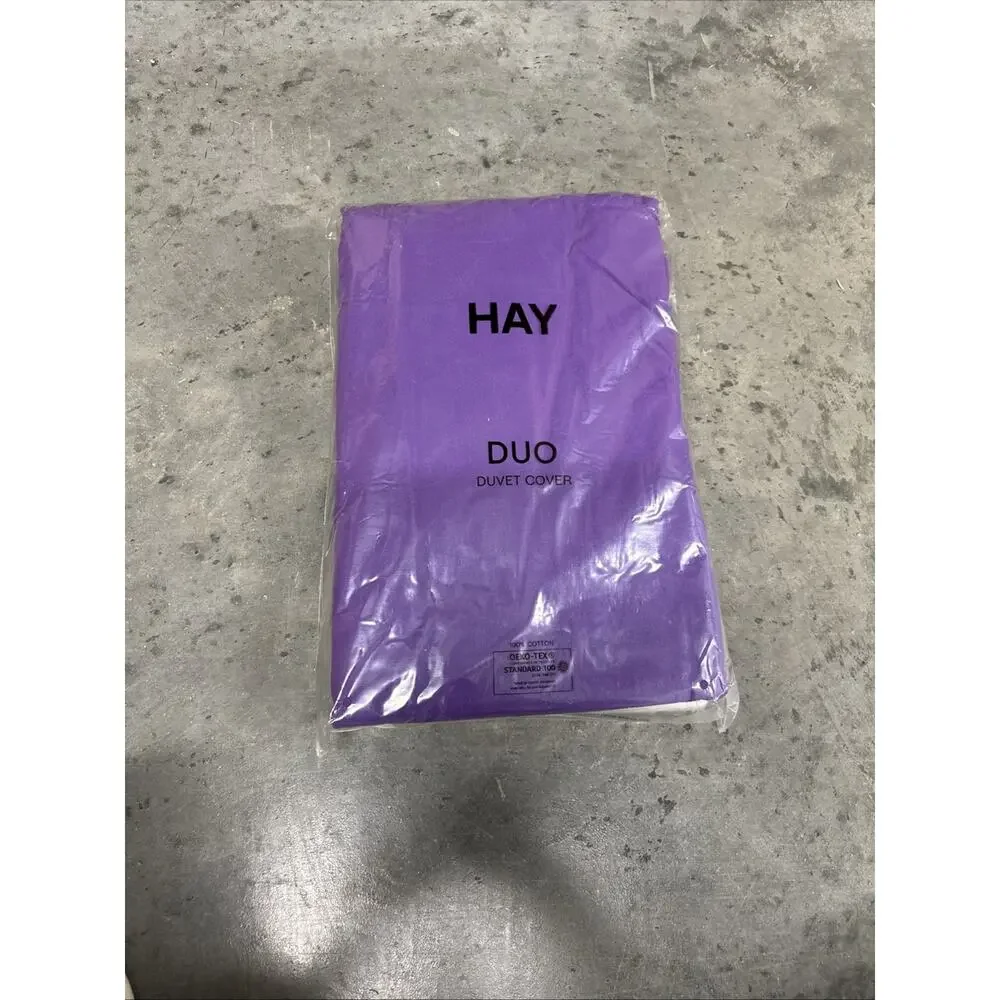 HAY Duo Duvet Cover US King 106x92 Vivid Purple 100% Cotton New Sealed